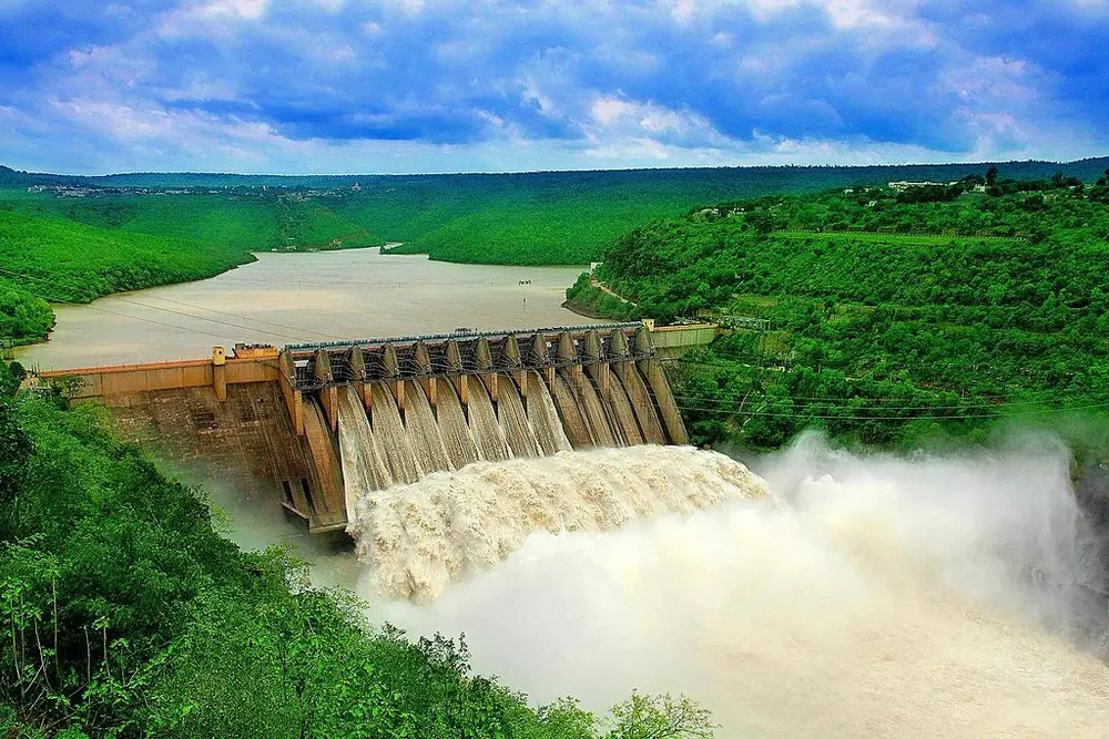 Srisailam dam viewpoint on two day temple tour